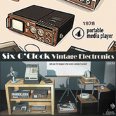 !six o'clock! [VINTAGE ELECTRONICS-4] 1978 Portable Media*