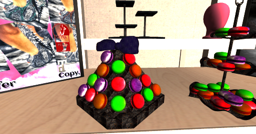 Urban Derelict  Halloween Macaroon Display with Bow