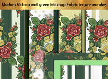 Madam Victoria wall green Matchup Fabric texture seamless
