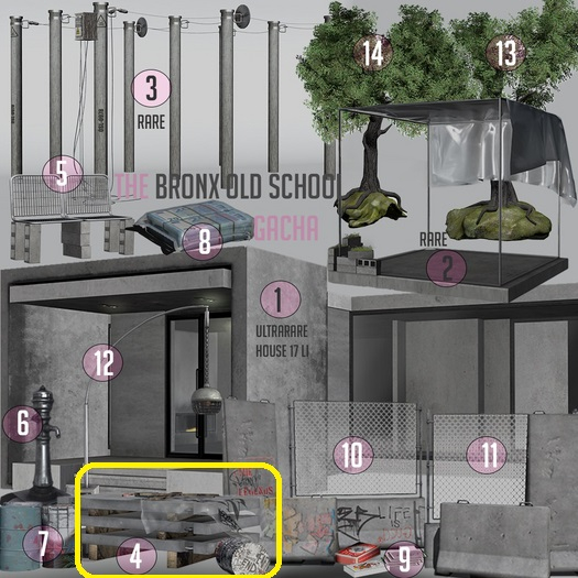 4.THE BRONX OLD SCHOOL (CONCRETE TABLE)UNCOMMON