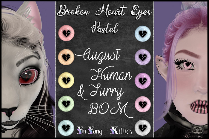 {YYK} Broken Heart Eyes - Pastel - Unpacker HUD