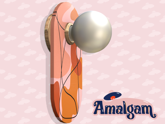 Amalgam: Malone Wall Sonce - Pink/Rust [add]