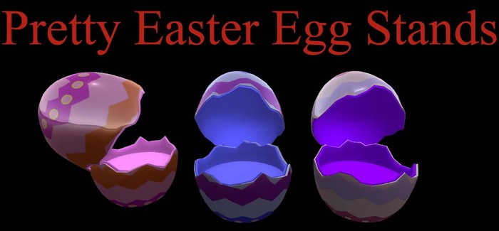 Cattery Triple Easter kittie stands