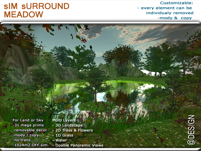 Garden MEADOW Sim Surround (Full Sim Surround)