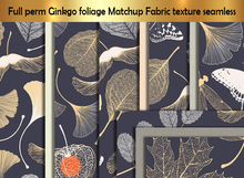 Full perm GINKGO foliage Matchup Fabric texture seamless