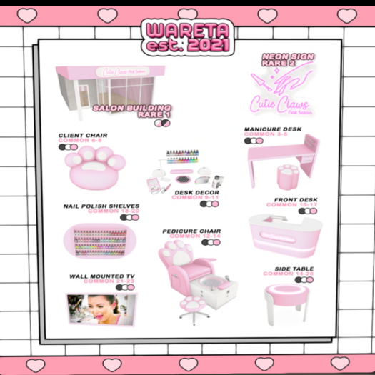 2. - .W. Cutie Claws Salon - Neon Sign RARE