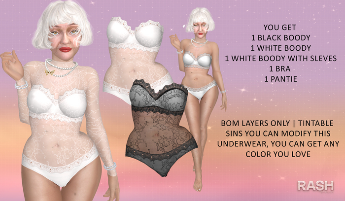 *RASH* ELSA -BODY AND UNDERWEAR- BOM 