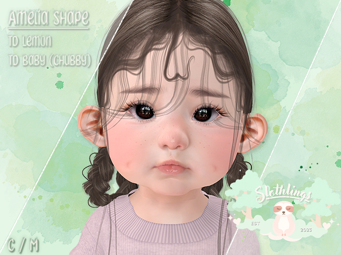 { Slothlings } Amelia Shape - TD Lemon