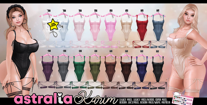 Astralia // Karim Bodysuit (Powder)