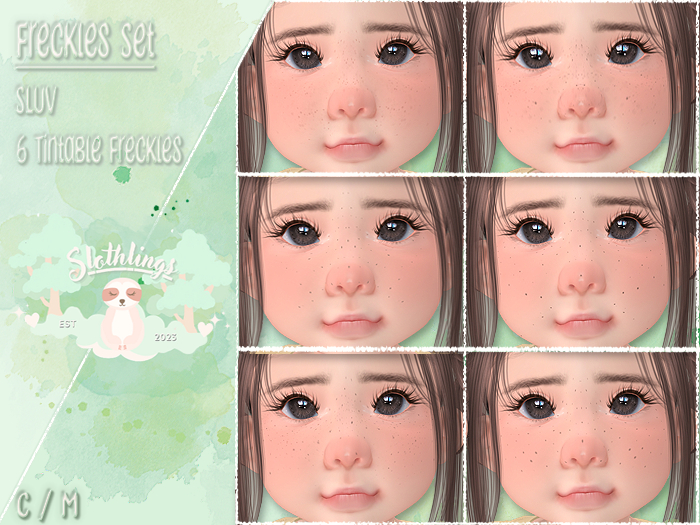 { Slothlings } Freckles Set - SLUV