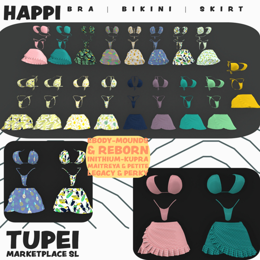 TuPei  Happi Set1 - Bra|Bikini|Skirt for Legacy-Perky