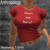 Dave's not here Women's T-Shirt (WTTA)