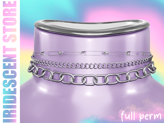 Second Life Marketplace - Iridescent - 007 Chain collar (Full Perm)