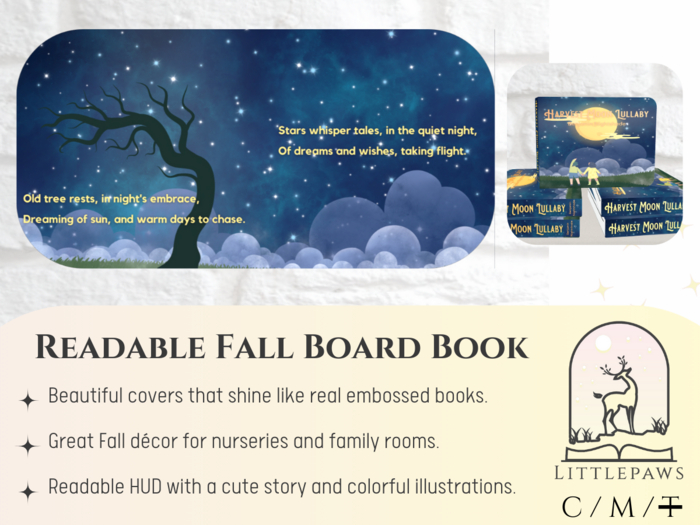 Harvest Moon Lullaby Readable Board Book - Littlepaws