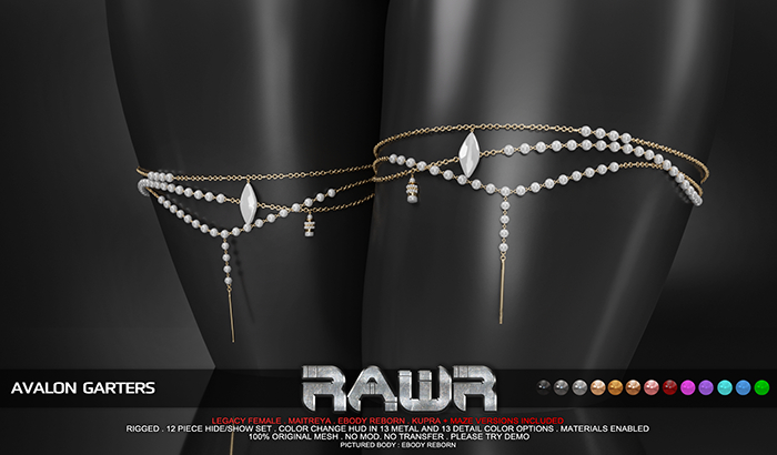 RAWR! Avalon Garters DEMO (add me)