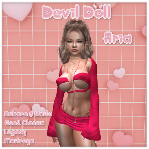 *Devil Doll* Aria Top - Red