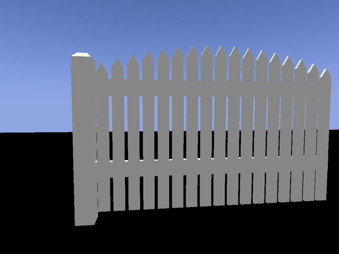 Picket Fence arched top
