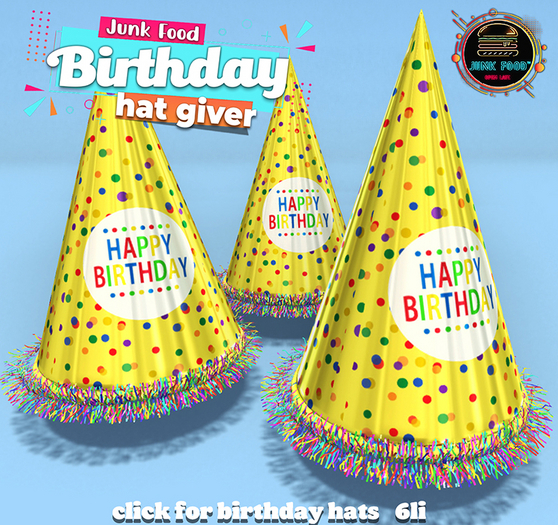 Junk Food - Birthday Hat Giver