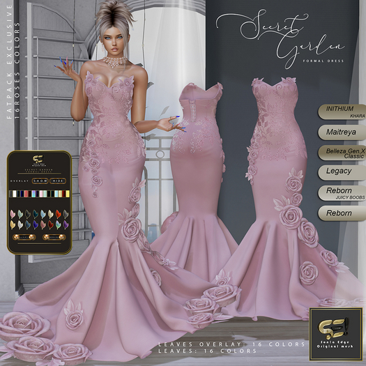 Son!a-Edge Secret-Garden Formal Dress/Gown Pink