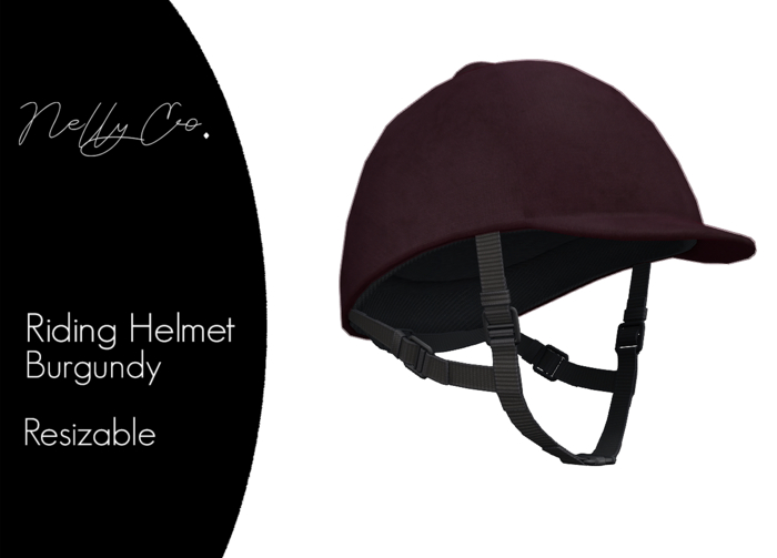 Nelly Co. - Riding Helmet - Burgundy