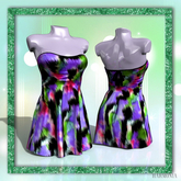 Purple Furry Dress Belleza Freya
