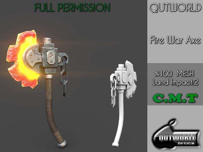 .::QUTWORLD Fire War Axe::.FP 