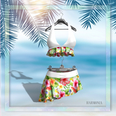 *** Harmonia White Resort Skirt Outfit Beachwear Maitreya Freya Isis