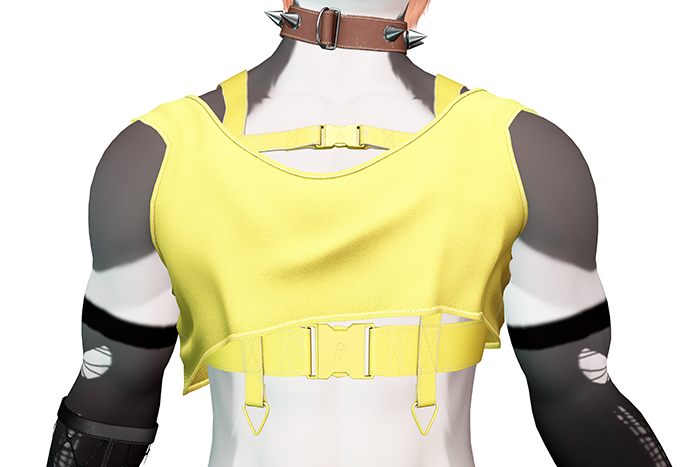 SA - Crop Top + Harness 1.2 Yellow