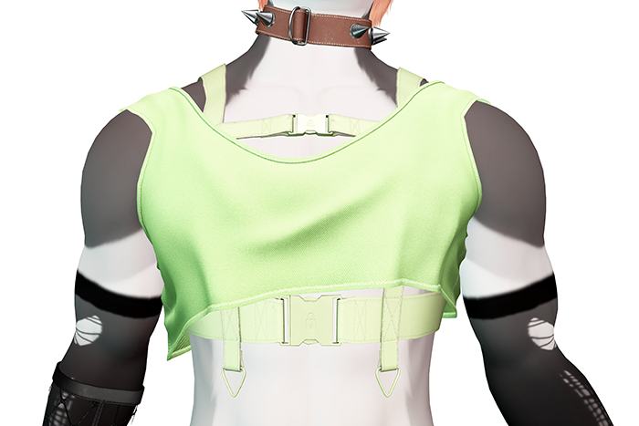 SA - Crop Top + Harness 1.2 Green