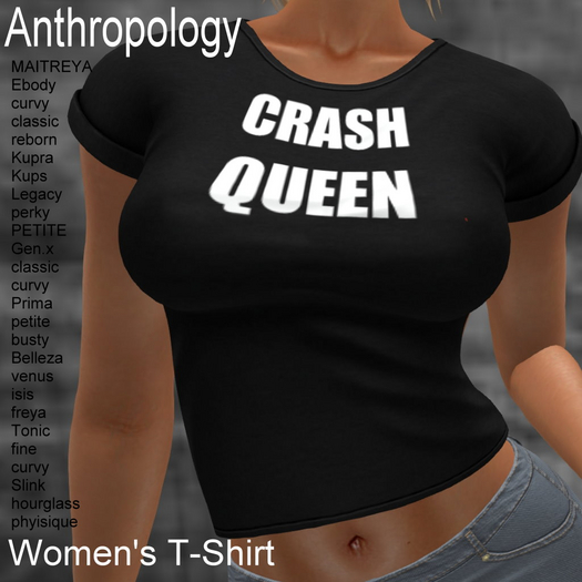 CRASH QUEEN Women's T-Shirt (WTTA)