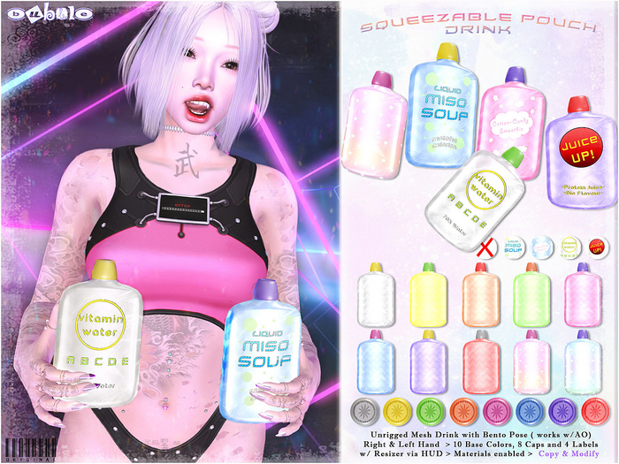 [ bubble ] Squeezable Pouch Drink