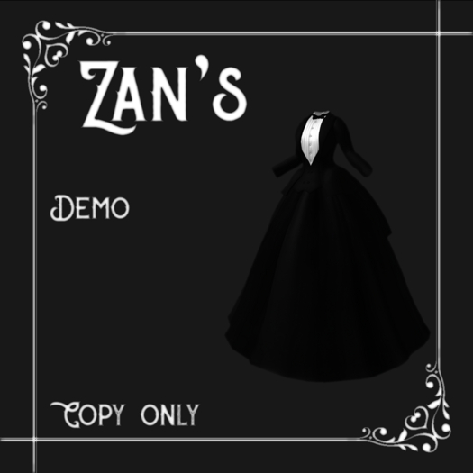 Zan's tailcoat tuxedress (demo)