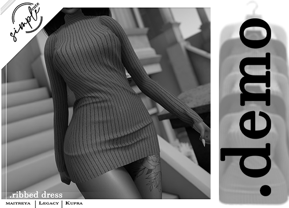 [simpleCUTE] Ribbed Dress -Demo