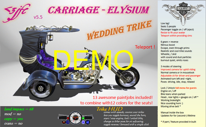 <3 JFC CARRIAGE - ELYSIUM DEMO