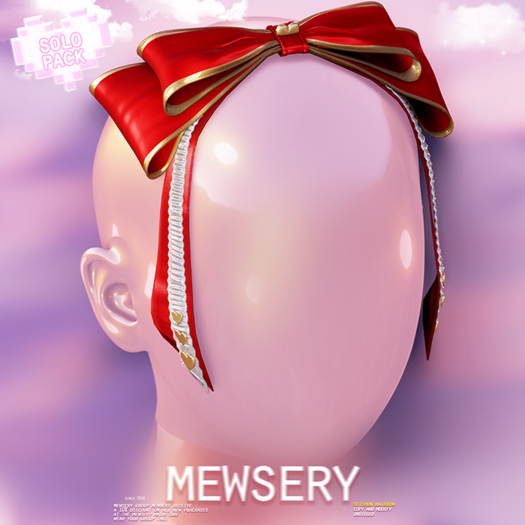 #Mewsery Seishun Hairbow{Ruby} Unrigged