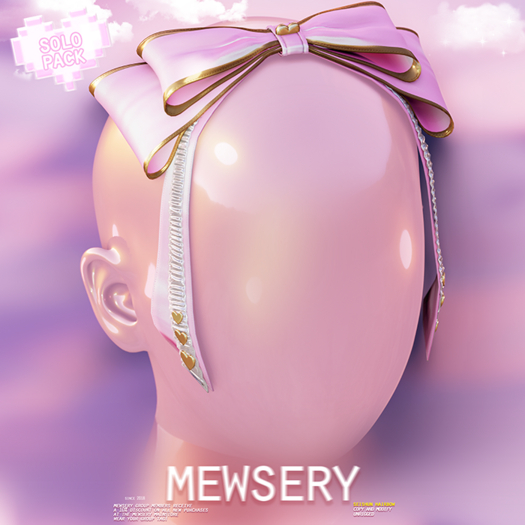 #Mewsery Seishun Hairbow{Pink} Unrigged