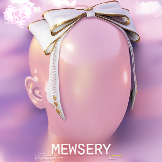 #Mewsery Seishun Hairbow{Pearl} Unrigged