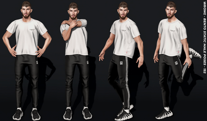 Second Life Marketplace - WRONG - BENTO STATIC MALE POSES - 152