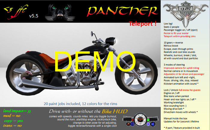 <3 JFC PANTHER DEMO