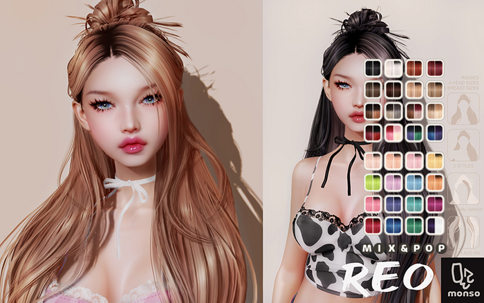 [monso] Reo Hair /Mix & Pop