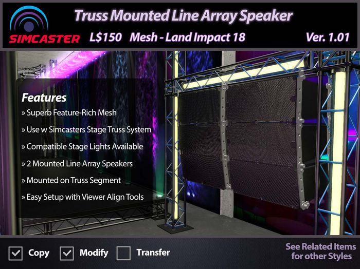 Line Array Speaker - Truss Mounted