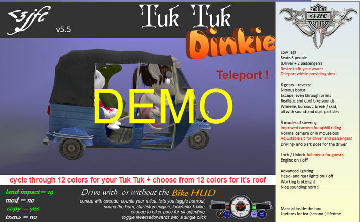 <3 JFC Tuk Tuk [Dinkie] DEMO