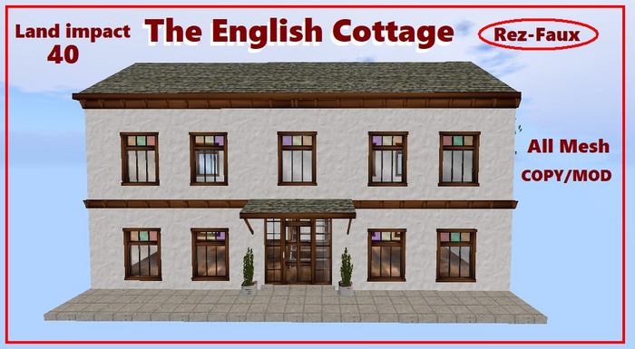 The English Cottage 40Li Rez Faux BOX HOUSE