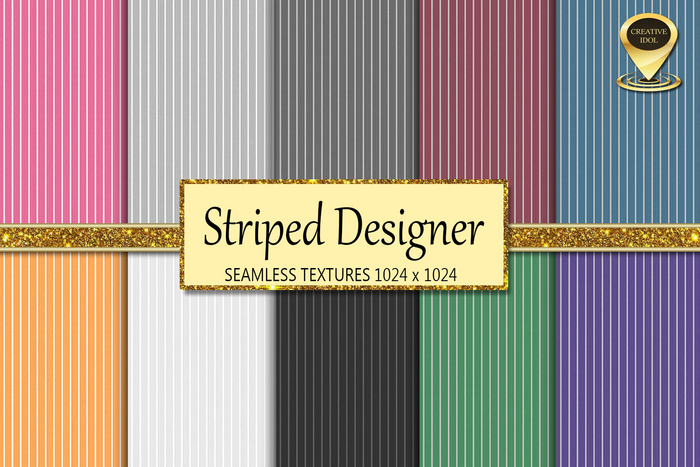 Creative Idol Striped Designer 10 Fabric Seamless Textures