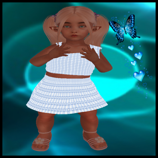 ~~LB Blue Heart Top Skirt~~