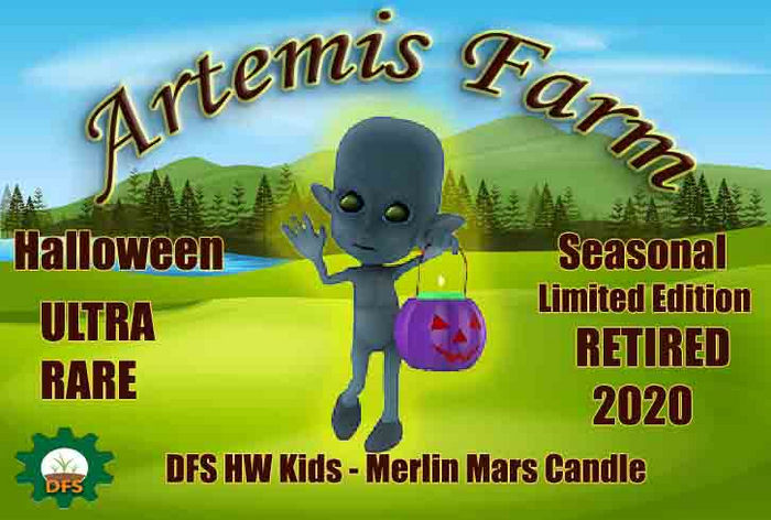 DFS HW Kids - Merlin Mars Candle - Collect them all !!
