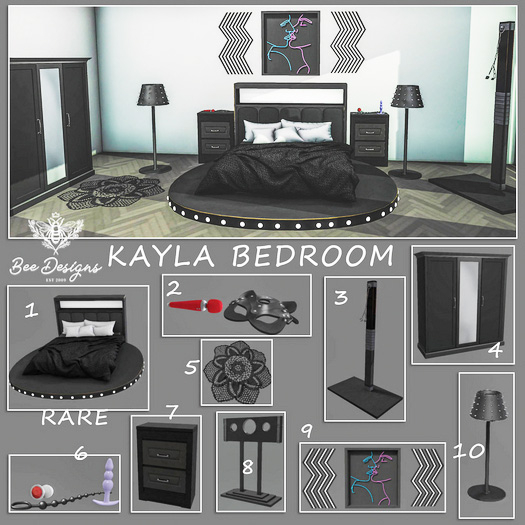 01 Bee Designs - Kayla Bedroom RARE - bed