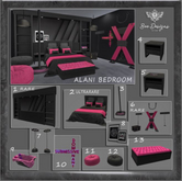 02 Bee Designs Alani Bedroom ULTRARARE - bed