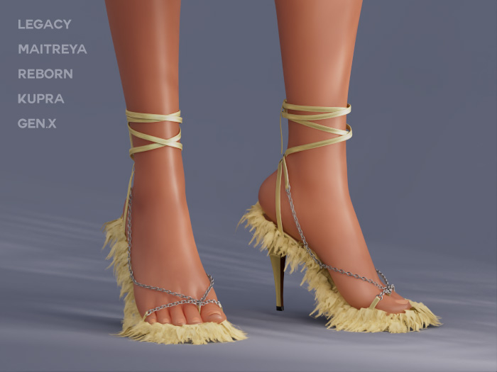 $NT Shaggy Sandals STRAW