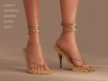 $NT Shaggy Sandals BEIGE